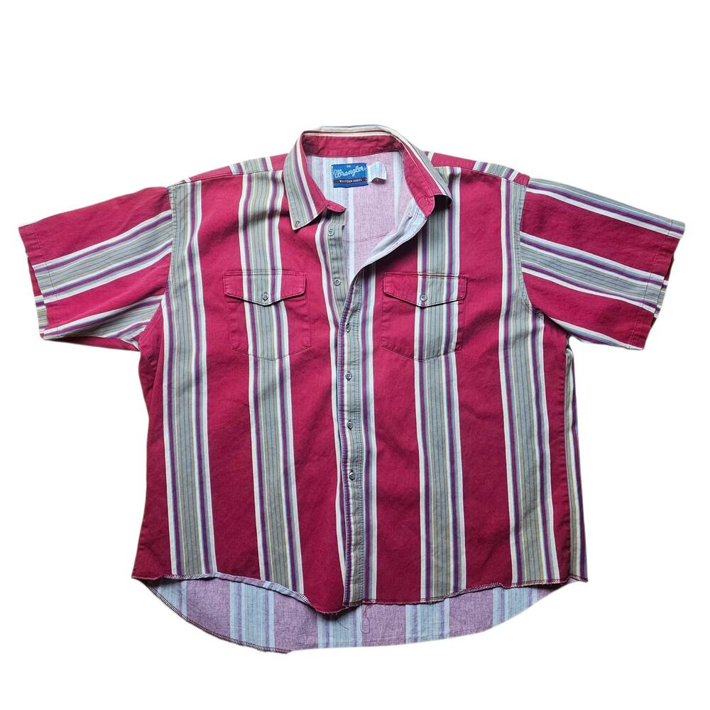 WRANGLER Brushpopper Shirt Mens XXL VTG 90s Retro Western Cowboy Rodeo Ranchwear